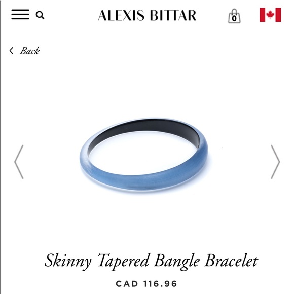 π Alexis Bittar Skinny Tapered Bangle Bracelet - Picture 6 of 7